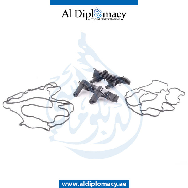 CYLINDER HEAD COVER OIL Separator, SET for BMW 5 SERIES 2008-2015 models, Part Number 11158636540