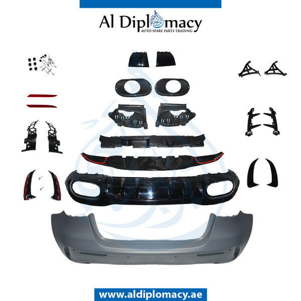 Rear Bumper, WITH SENSOR Hole, A35 Look, COMPLETE for Mercedes-Benz A Class W177 (2018-2020) models, Part Number T-1778809604-CO