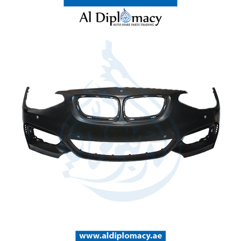 Front Bumper, WITH SENSOR Hole, AND WIPER Hole, WITH Grille, M235 LOOK for BMW 1 Series F20 (2011-2015) models, Part Number T-F20FB(M235 STYLE)+S+W