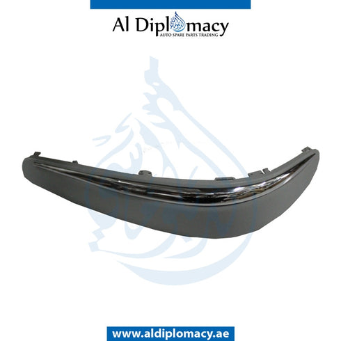 Front Left BUMPER Molding, WITH CHROME for Mercedes-Benz E Class W211 (2002-2009) models, Part Number T-2118800512