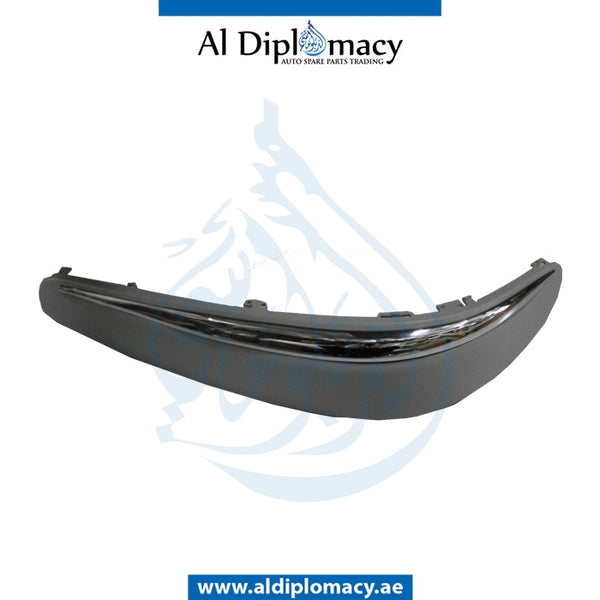 Front Left BUMPER Molding, WITH CHROME for Mercedes-Benz E Class W211 (2002-2009) models, Part Number T-2118800512
