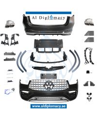 Front Rear W167 GLE 63 2019-up Complete. Bumper, AND BUMPER for Mercedes-Benz GLE Class W167 (2019-2023) models, Part Number T-167 GLE (63) BODYKIT 2019-UP-CO
