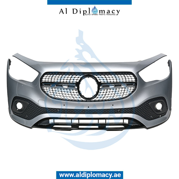 Front Bumper, WITH SENSOR Hole, FOG LAMP Type, Normal, COMPLETE for Mercedes-Benz GLA Class H247 (2020) models, Part Number ATC-2478803501-CO FOG TYPE