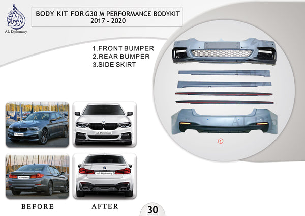 B.30 BODYKIT FOR G30 M PERFORMANCE BODYKIT 2017-2020 for BMW 5 Series G30 (2016-2020) models