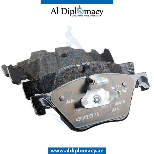 BMW Genuine 5 Series F10 Front Brake Pad, Part Number 34116775310 / 34116858047 / 34118847064 / 34116856591