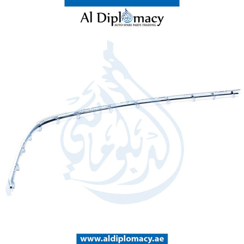 BMW Genuine 7 Series E65 Left Side Front Bumper Lower Molding, Part Number 51117033475