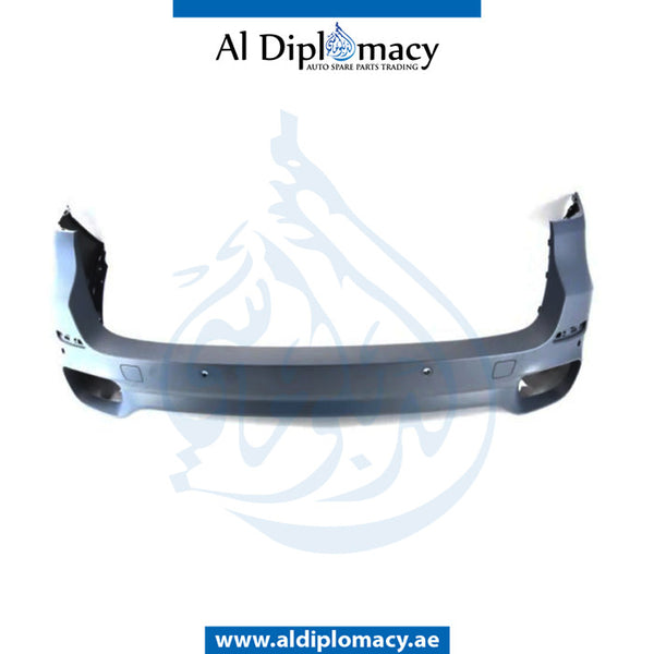 Rear Bumper, WITH SENSOR Hole, M Type, EMPTY for BMW X5 SERIES 2013-2018 models, Part Number 51128058060