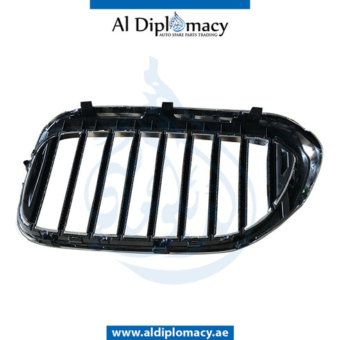 Left SHOW Grille, CHROME for BMW 5 SERIES 2016-2020 models, Part Number 51137390863