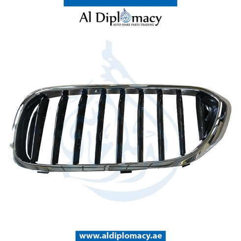 Right SHOW Grille, CHROME for BMW 5 SERIES 2016-2020 models, Part Number 51137390864