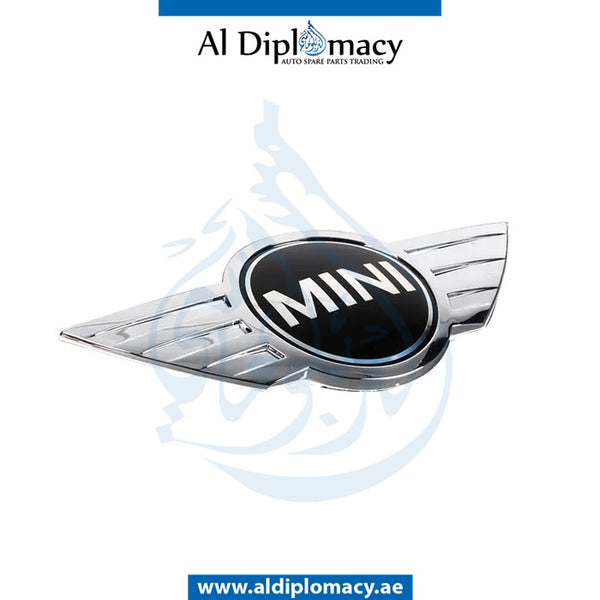 TRUNK LID MINI COOPER BADGE for Mini Mini 2001-2006 models, Part Number 51147026186