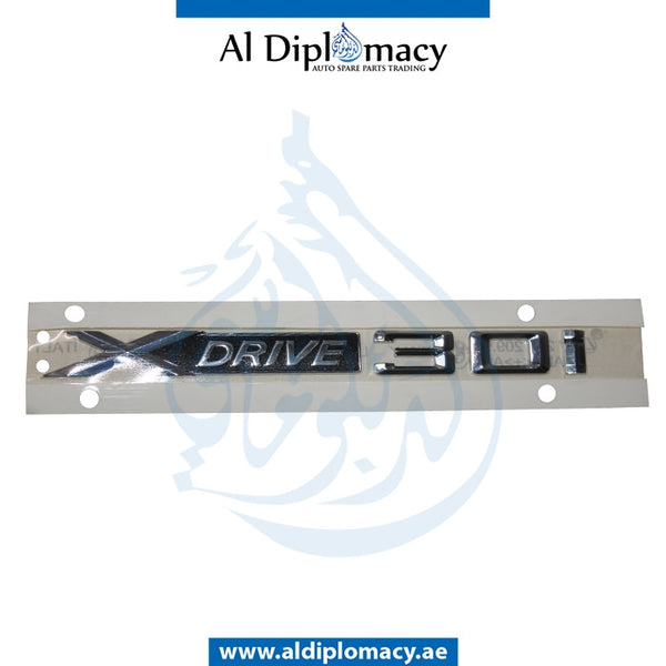 X DRIVE 30I LETTERING for BMW X3 SERIES 2010-2017 models, Part Number 51147220209