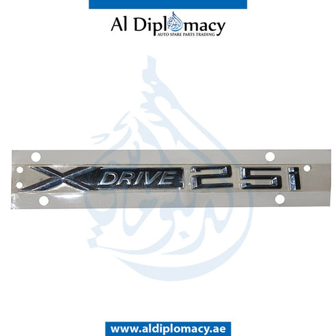 X DRIVE 25I LETTERING for BMW X1 SERIES 2010-2017 models, Part Number 51147362669