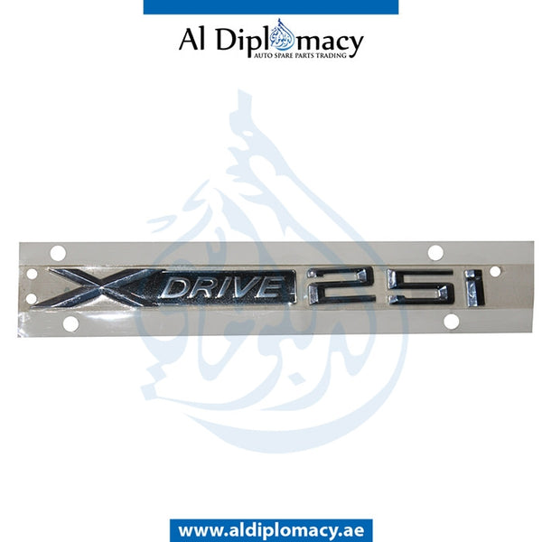 X DRIVE 25I LETTERING for BMW X1 SERIES 2010-2017 models, Part Number 51147362669