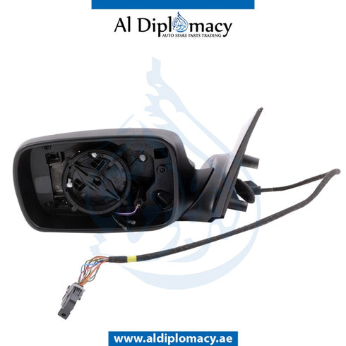 Left Mirror Frame, WITHOUT GLASS for BMW 7 SERIES 2001-2008 models, Part Number 51167190637