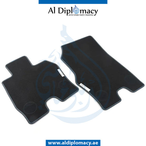 SET OF FLOOR Mats, Velours, LEATHER FRAMED for I8 2014-2018 models