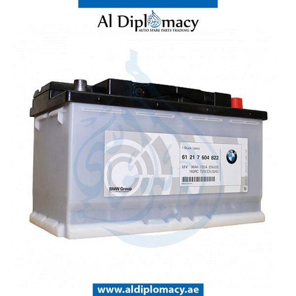 STARTER BATTERY 90 AH for BMW 1 SERIES 2007-2011 models, Part Number 61217604822