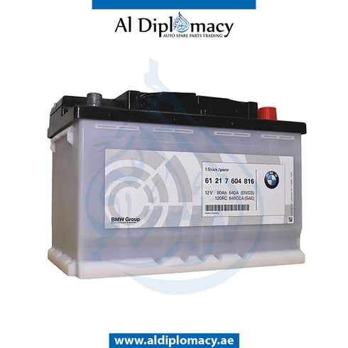 STARTER BATTERY 80AH for BMW 5 SERIES 1995-2003 models, Part Number 61218376451