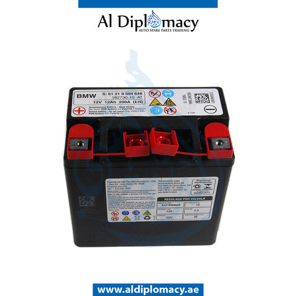 ORIGINAL BMW AGM BATTERY for BMW 5 SERIES 2010-2016 models, Part Number 61219394648