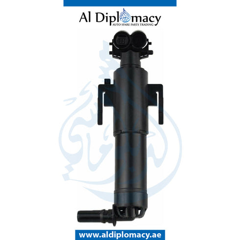 Left HEADLIGHT WIPER NOZZLE for BMW 5 SERIES 2016-2020 models, Part Number 61677393509