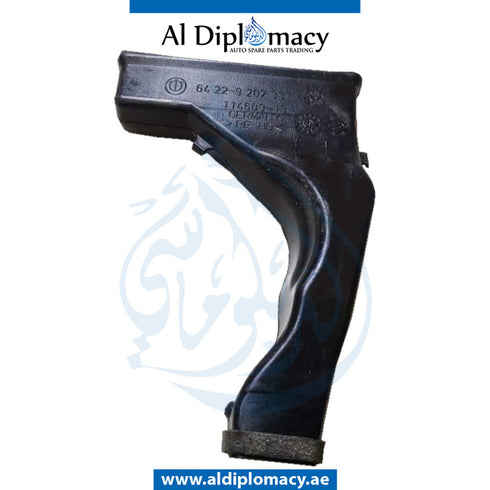 Rear HEATER Duct, INTERMEDIATE PIECE for BMW 1 SERIES 2011-2015 models, Part Number 64229207331