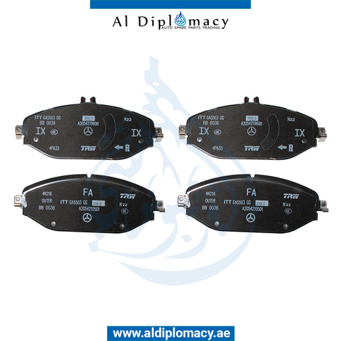 Front BRAKE PAD for E Class 2015-2022 models, Part Number A0004209103