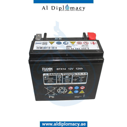 AUXILIARY BATTERY 12V 12AH for A Class 2015-2020 models, Part Number A0009829608 25