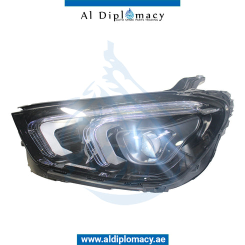Left Headlight, STATIC Led, COMPLETE for Mercedes-Benz GLE Class W167 (2019-2023) models, Part Number ATC-1679060504-CO