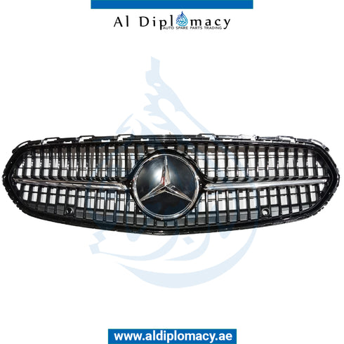 SHOW Grille, Normal, BLACK for Mercedes-Benz C Class W206 (2022) models, Part Number ATC-2068883800-BK