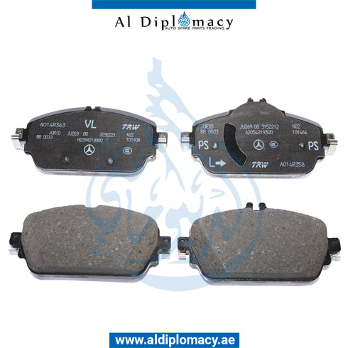 Front BRAKE PAD for C Class 2015-2021 models, Part Number A0004209703