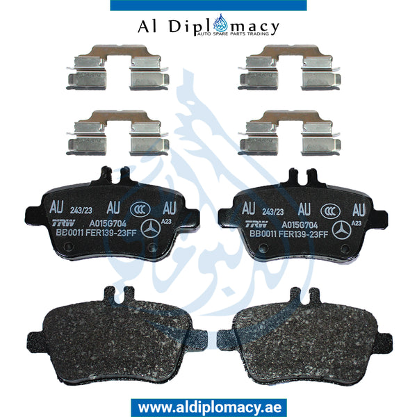 Rear BRAKE PAD for A Class 2013-2022 models, Part Number A0004200705
