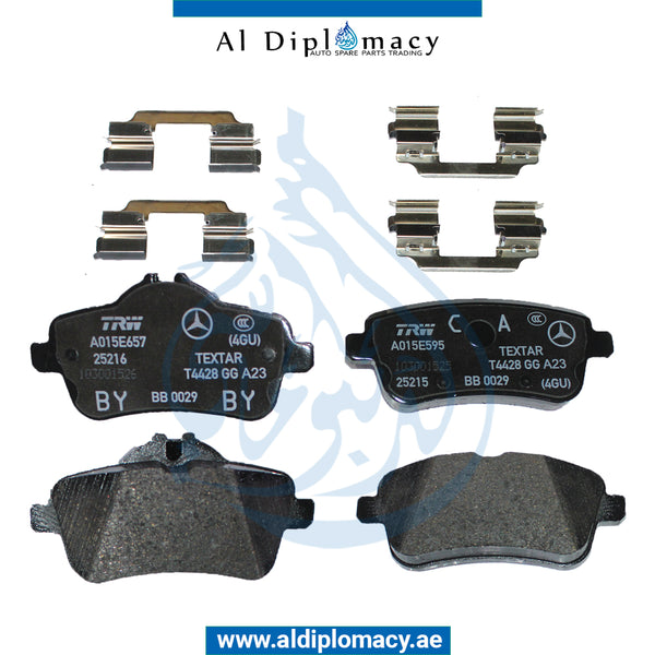 Rear BRAKE PAD for A Class 2012-2018 models, Part Number A0004208704