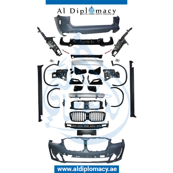 G01 LCI X3 M TEC BODY KIT FIT 2021 UP ONLY for BMW X3 Series G01 (2021-2024) models, Part Number T-G01LCI-X3 M-TEC BODYKIT 2021-UP ONLY KIT
