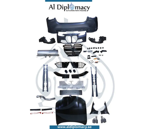G22 M4 WIDE BODYKIT 2020 UP SIDE EXHAUST LOOK COMPLETE. FRONT BUMPER, REAR BUMPER, HOOD, FENDER, SIDE SKIRT, AND EXHAUST