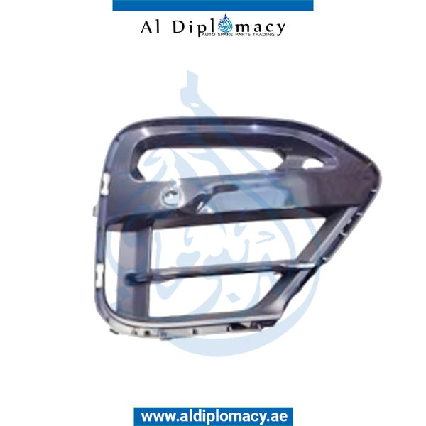 Front Right Lower BUMPER Grille, WITH SENSOR HOLE for BMW X4 SERIES 2018-2021 models, Part Number 51117456934