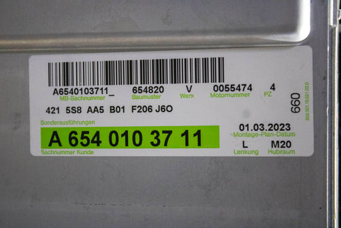 DIESEL Engine, COMPLETE 654820 for Mercedes-Benz CLA Class W118 (2019-2023) models