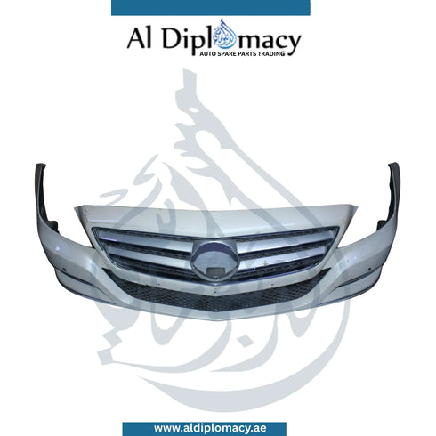 Mercedes-Benz CLS Class W218 Front Bumper With Wiper Hole Silver Complete Used Parts