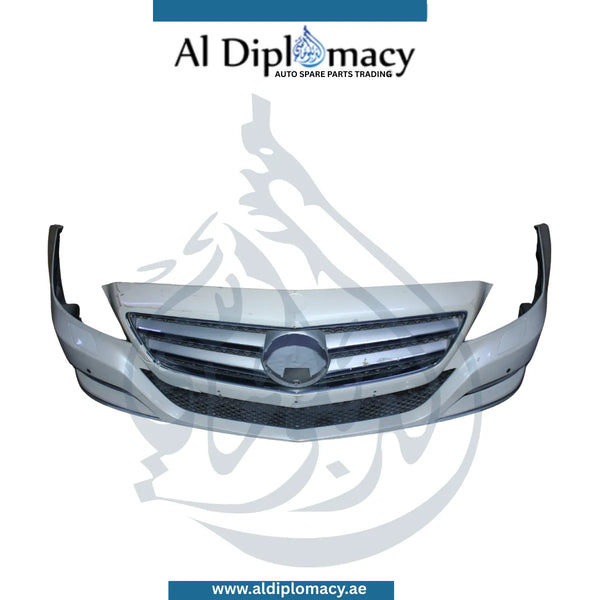 Mercedes-Benz CLS Class W218 Front Bumper With Wiper Hole Silver Complete Used Parts