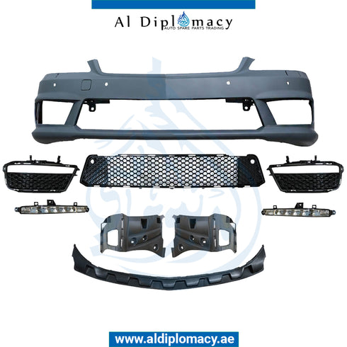 Front Bumper, WITHT Sensor, AND WIPER Hole, AMG 63 for Mercedes-Benz S Class W221 (2006-2013) models, Part Number T-2218804540-CN