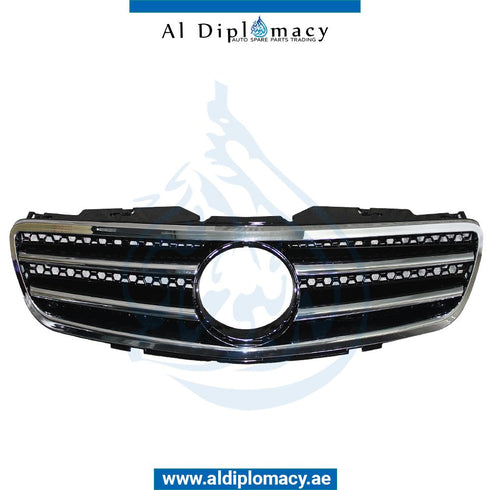 SHOW Grille, 4 LINES Type, BLACK for Mercedes-Benz SL Class W230 (2002-2011) models, Part Number T-230GRILL-BK(4LINE)