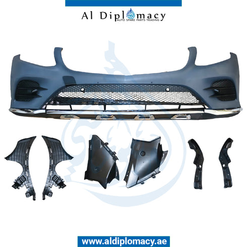 Front Bumper, WITH SENSOR Hole, Amg, COMPLETE for Mercedes-Benz GLC Class W253 (2015-2022) models, Part Number T-2538851101-CO-CN