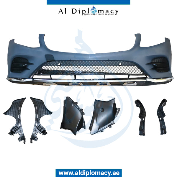 Front Bumper, WITH SENSOR Hole, Amg, COMPLETE for Mercedes-Benz GLC Class W253 (2015-2022) models, Part Number T-2538851101-CO-CN