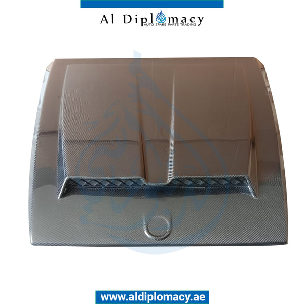 HOOD TOP COVER CARBON FIBER for Mercedes-Benz G Class W463 (1992-2022) models, Part Number T-463 BONNET TOP COVER CARBON-2019-UP