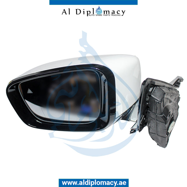 Left Mirror, CAMERA Type, WITH BLIND Spot, COMPLETE for BMW 7 Series G12 (2015) models, Part Number T-51167437155-CO-CN