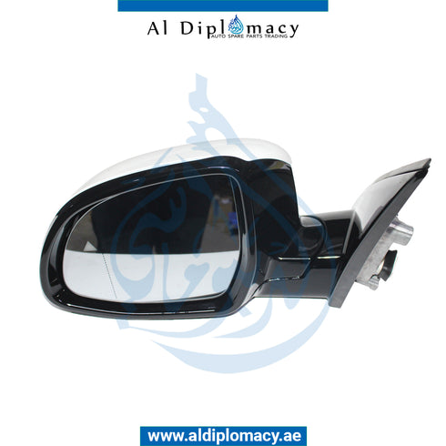 Left Mirror, CAMERA Type, WITH BLIND Spot, COMPLETE for BMW X3 Series G01 (2017-2021) models, Part Number T-51168491705-CO-CN