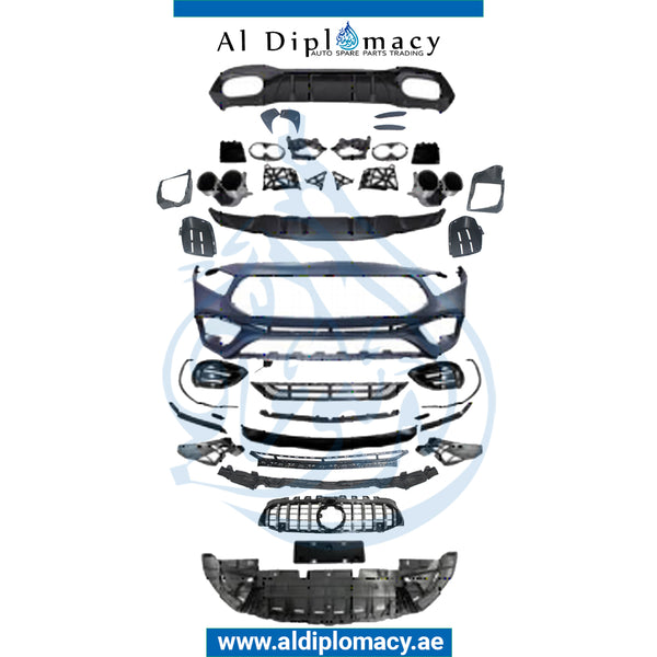 W177 A45 HATCH BACK UPGRADE TO A45 AMG 2019 BODY KIT COMPLETE for Mercedes-Benz A Class W177 (2018-2020) models, Part Number T-W177-A45 HATCH BACK BODYKIT-CO
