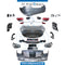 Front Rear W213 MAYBACH Bodykit, UPGRADE FROM 2016-up TO 2020 Look. Bumper, Bumper, Headlight, Stoplight, TURNK Lid, AND EXHAUST for Mercedes-Benz E Class W213 (2017-2023) models, Part Number T-W213 MAYBACH BODYKIT 2020 LOOK FROM 2016-UP