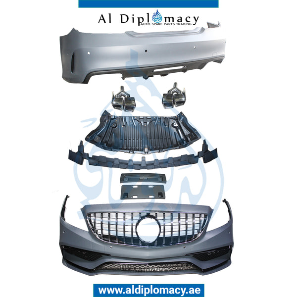 Front Rear W218 CLS63 AMG 2018 LOOK BODYKIT FIT 2011-2018. Bumper, Bumper, Grille, AND EXHAUST for Mercedes-Benz CLS Class W218 (2011-2018) models, Part Number T-W218 CLS63 2018 LOOK BODYKIT