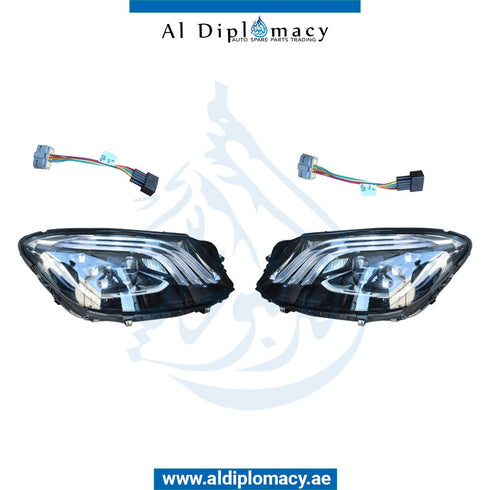 Front Rear W221 CHANGE TO W222 MAYBACH 2020 Bodykit. Bumper, Bumper, Hood, Fender, Headlight, Stoplight, TRUNK Lid, Mirror, AND EXHAUST for Mercedes-Benz S Class W221 (2006-2013) models