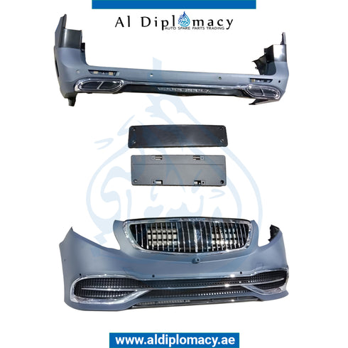 Front Rear W447 MAYBACH Bodykit, WITHOUT Bonnet, Complete. Bumper, Grille, Bumper, AND EXHAUST for Mercedes-Benz VITO W447 (2014-2020) models, Part Number T-W447 MAYBACH BODYKIT W/O BONNET-CO