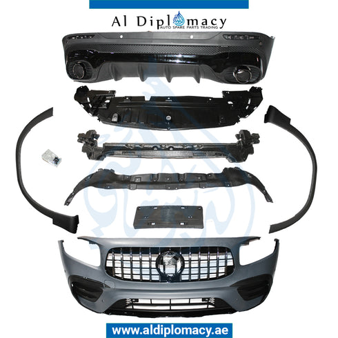 Front Rear X247 GLB 35 AMG BODY Kit, Bumper, Diffuser, AND EXHAUST for Mercedes-Benz GLB Class X247 (2019) models, Part Number T-X247 GLB 35 BODYKIT-CO